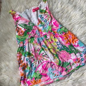 Lily Pulitzer for Target | Floral Zip Back Babydoll Tank Sz Large
